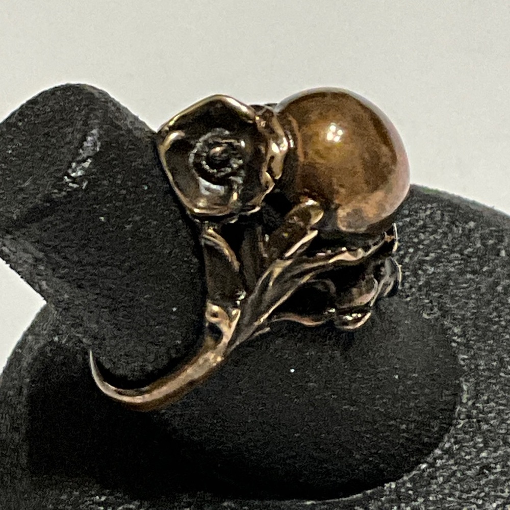 Elegant Copper Victorian Women's Ring size 6.5 - Picture 2 of 7